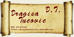 Dragiša Tucović vizit kartica